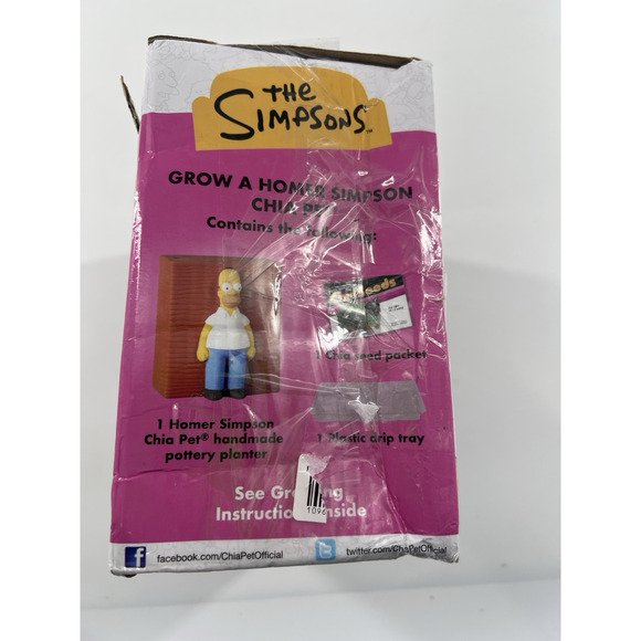 Homer Simpson Chia Pet 2024 The Simpsons Hedge Meme Decorative Planter New - Picture 2 of 6